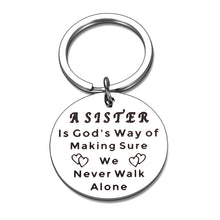 Load image into Gallery viewer, Sister Keychain Gifts Best Friend Appreciation Gifts for Women Birthday Christmas Gifts for Soul Sister Teen Girls Friendship Present Idea for Bestie BFF Coworker Roommate