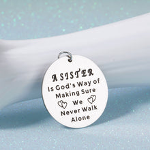 Load image into Gallery viewer, Sister Keychain Gifts Best Friend Appreciation Gifts for Women Birthday Christmas Gifts for Soul Sister Teen Girls Friendship Present Idea for Bestie BFF Coworker Roommate