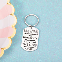 Load image into Gallery viewer, Coworker Leaving Gift Keychain for Women Men Thank You Appreciation Going Away Gifts for Teacher Boss Colleague Office Goodbye Farewell Retirement Gifts for Male Female