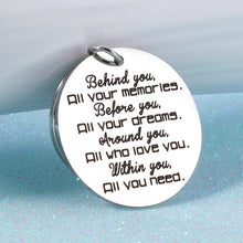 Load image into Gallery viewer, Inspirational Birthday Gift for Her Him 2021 Graduation Keychain for Women Men High School Encouragement Keyring Christmas Coming-of-Age Present to Daughter Son from Dad Mom Teacher Classmates