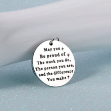 Load image into Gallery viewer, Coworker Appreciation Gift Keychain for Women Men Colleague Boss Teacher Coach Retirement Gifts for Mentor Leader Nurse Doctor Employee Leaving Gift Birthday Christmas Going Away Keyring for Her Him