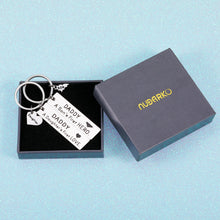 Load image into Gallery viewer, Dad Gift from Son Daughter Funny Keychain for Dear Daddy Father Stepdad Christmas Birthday Father's Day Meaningful Gift for Him Men Wedding Gift for Husband Father of the Bride Father-in-law