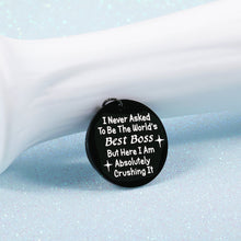 Load image into Gallery viewer, Boss Day Appreciation Gift Leader Retirement Birthday Keychain Gift for Manager Thank You Gifts Coworker Colleague Leaving Going Away Farewell Present Christmas Keyring Gift for Women Men Him Her