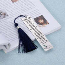 Load image into Gallery viewer, Inspirational Bookmark for Son from Mom Dad Graduation Birthday Christmas Encouragement Bookmarks with Tassel Stocking Stuffer Gifts