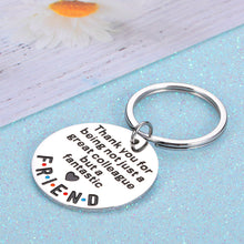 Load image into Gallery viewer, Coworker Thank You Gifts Appreciation Keychain for Women Men Colleague Boss Teacher Coach Birthday Leaving Going Away Farewell Keyring for Her Him Mentor Leader Best Friend