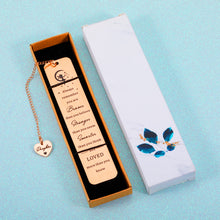 Load image into Gallery viewer, Inspirational Daughter Gift from Mom Dad Bookmark Gift for Her Girl Step-daughter Teen Kid Birthday Wedding Christmas Gift for New Start Job Promotion Always Remember You Are Braver Gift for Booklover