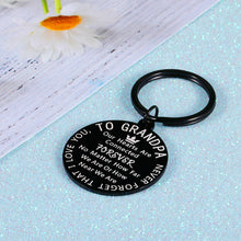 Load image into Gallery viewer, Grandpa Keychain Gifts Special Granddad Keyring to Grandfather from Grandson Granddaughter Grandkids Birthday Retirement Christmas Appreciation Present for Him Men I Love You Gift