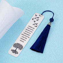 Load image into Gallery viewer, Inspirational Gift for Women Men Positive Quote Bookmark with Tassel for Son Daughter from Dad Mom Book Lovers Birthday Graduation Christmas Gifts to Him Her