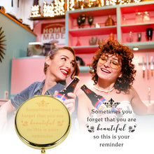 Load image into Gallery viewer, NUBARKO Stocking Stuffers for Women for Daughter Friends Makeup Mirror Birthday Compact Mirror Gifts for Girls Daughter Mom Female Inspirational Valentines Ideas for Wife Girlfriend BFF Her