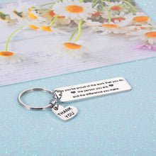 Load image into Gallery viewer, Coworker Thank You Gift Keychain for Women Men Colleague Boss Teacher Coach Retirement Gifts for Mentor Leader Nurse Doctor Employee Leaving Gift Birthday Christmas Going Away Keyring for Her Him