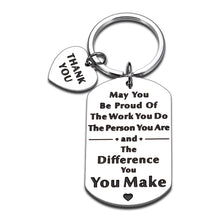 Load image into Gallery viewer, Coworkers Christmas Gift Ideas Keychain Thank You Going Away Gift for Office Colleague Teacher Boss Coach Goodbye Farewell Retirement Gifts for Women Men
