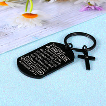 Load image into Gallery viewer, Religious Inspirational Keychain Gifts for Him Her Christian Believer 2021 Graduation Jewelry to Daughter Son From Dad Mom Birthday Appreciation Christmas Present for Men Women Friend Classmates