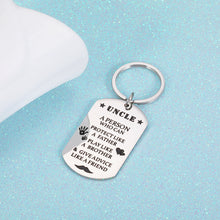 Load image into Gallery viewer, Uncle Gifts Keychain for Him Men Birthday Christmas Gifts or New First Time Uncle Funcle from Niece Nephew Fathers Day Valentines Day Wedding Anniversary GIF for Uncle
