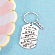 Load image into Gallery viewer, Boss Appreciation Gift Leader Retirement Birthday Keychain Gift for Mentor Manager Thank You Gifts Colleague Leaving Going Away Farewell Present Christmas Keyring Gift for Women Men Him Her