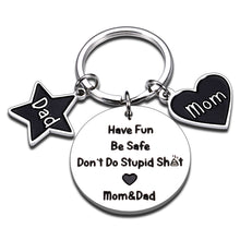 Load image into Gallery viewer, Valentine Gift for Teen Girl Boy Funny Keychain for Young Son Daughter Graduation Gift Ideas Humor Gag Gifts from Mom Dad Sarcasm Mother to Kids Don’t Do Stupi St Poop 16 18 Birthday Gift for Him Her