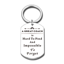 Load image into Gallery viewer, Thank You Gifts Keychain for CoachTeam Gift Coach Appreciation Gift for Coach End of Season Football Soccer Basketball Team Retirement Going Away Farewell Birthday Christmas Present Men Him