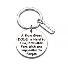 Load image into Gallery viewer, Boss Day Thank You Gifts Keychain Leader Appreciation Gift for Mentor Manager Colleague Leaving Going Away Farewell Present Retirement Birthday Christmas Keyring for Women Men Boss Lady Gift for Him Her