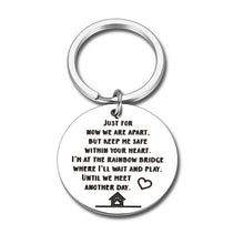 Load image into Gallery viewer, Loss of Pet Memorial Keychain Pet Sympathy Gift Dog Cat Remembrance Jewelry Dog Remembrance for Pet Owner Women Men Key Ring Gift for Dog Puppy Doggy Man's Best Friend Gift for Him Her