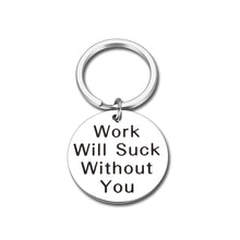 Load image into Gallery viewer, Coworkers Leaving Gift for Women Men Boss Colleagues Appreciation Thank You Retirement Goodbye Keychain Gift for Friends Going Away Farewell Boss Day Present for Boss Lady Birthday Christmas Gift