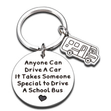 Load image into Gallery viewer, School Bus Driver Appreciation Gift from Students Parents Teachers Graduation Keepsake for Him Her Thank You Bus Driver Gift for Coworker Dad Uncle Retirement Thanksgiving Day Christmas Keychain