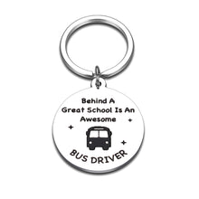 Load image into Gallery viewer, Awesome School Bus Driver Gift for Bus Drivers School Appreciation Driver Keychain from Coworker Teachers Students Graduation Birthday Chritmas School Bus Driver Gift Thank You Driver Gift