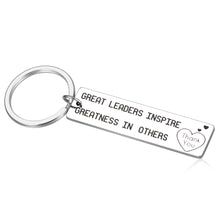 Load image into Gallery viewer, Boss Appreciation Gifts Keychain Leader Thank You Gift for Mentor Manager Colleague Leaving Going Away Farewell Present Retirement Birthday Christmas Keyring for Women Men Boss Day Gift for Him Her
