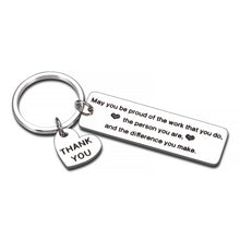 Load image into Gallery viewer, Coworker Thank You Gift Keychain for Women Men Colleague Boss Teacher Coach Retirement Gifts for Mentor Leader Nurse Doctor Employee Leaving Gift Birthday Christmas Going Away Keyring for Her Him