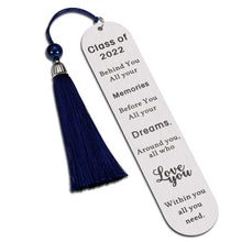 Load image into Gallery viewer, Inspirational Gifts Bookmark for Women Men 2022 Graduation Gift for Son Daughter from Dad Mom Book Lover Gift for Students Classmates from Teachers Birthday Christmas Gift for Him Her