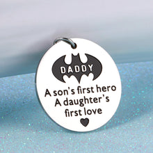Load image into Gallery viewer, Dad Birthday Keychain Gifts from Son Daughter to Daddy Father Christmas Valentine Gift for Stepdad New Dad to Be Husband from Kids Stepdaughter Wife Father of The Bride Wedding Presents Men Him