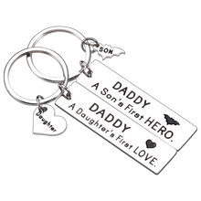 Load image into Gallery viewer, Dad Gift from Son Daughter Funny Keychain for Dear Daddy Father Stepdad Christmas Birthday Father's Day Meaningful Gift for Him Men Wedding Gift for Husband Father of the Bride Father-in-law