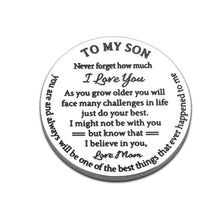 Load image into Gallery viewer, Christmas Gifts for Son from Mom Stocking Stuffers to My Son Xmas Gifts for Son in Law Men from Mom Dad Valentines Wedding New Driver Gift for Boy Kids 16 18 21 Birthday Gifts for Teen Him Pocket Hug