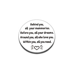 Load image into Gallery viewer, Pocket Hug Token for Son Daughter from Mom Dad Inspirational Gifts for Him Her Best Friend Teen Boy Girl Double-Sided Class of 2022 Graduation Birthday Christmas Gift Women Men