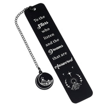 Load image into Gallery viewer, Inspirational Bookmark Gift for Women Men A Court of Thorns and Roses Merchandise Book Mark for Acotar Fans Book Lovers Reader Birthday Christmas Nice Gift for Female Male Friends 1 PCS Double-Sided