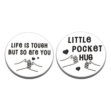 Load image into Gallery viewer, Pocket Hug Token for Son Daughter from Mom Dad Birthday Get Well Soon Gifts for Women Men Social Distancing Love Gift Miss You Note Double-Sided Inspirational Gifts for Him Her Valentine's Day Gift