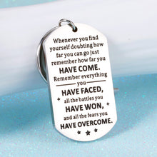 Load image into Gallery viewer, Inspirational Son Daughter Gift Keychain for Coworkers Boss Colleagues Boys Girls Birthday Christmas Wedding Gift for New Start Leaving Retirement Gift for Office Friends Women Men Job Promotion