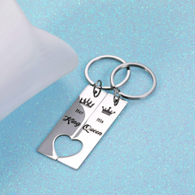 Load image into Gallery viewer, Couples Gifts for Husband Wife Boyfriend Gifts from Girlfriend Matching Keychain for Anniversary Christmas Birthday Wedding Engagement Valentine Sweetest Day Gifts for Him Her Wifey Hubby Women Men