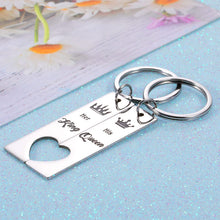 Load image into Gallery viewer, Couples Gifts for Husband Wife Boyfriend Gifts from Girlfriend Matching Keychain for Anniversary Christmas Birthday Wedding Engagement Valentine Sweetest Day Gifts for Him Her Wifey Hubby Women Men