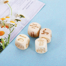 Load image into Gallery viewer, Funny Date Night Gifts for Couples Boyfriend Husband Food Cube Game, Take Out Funny Anniversary Wooden Gifts for Him Her, What to Watch Decision for Movie Dice, Romantic Wood Couple Date Night Ideas

