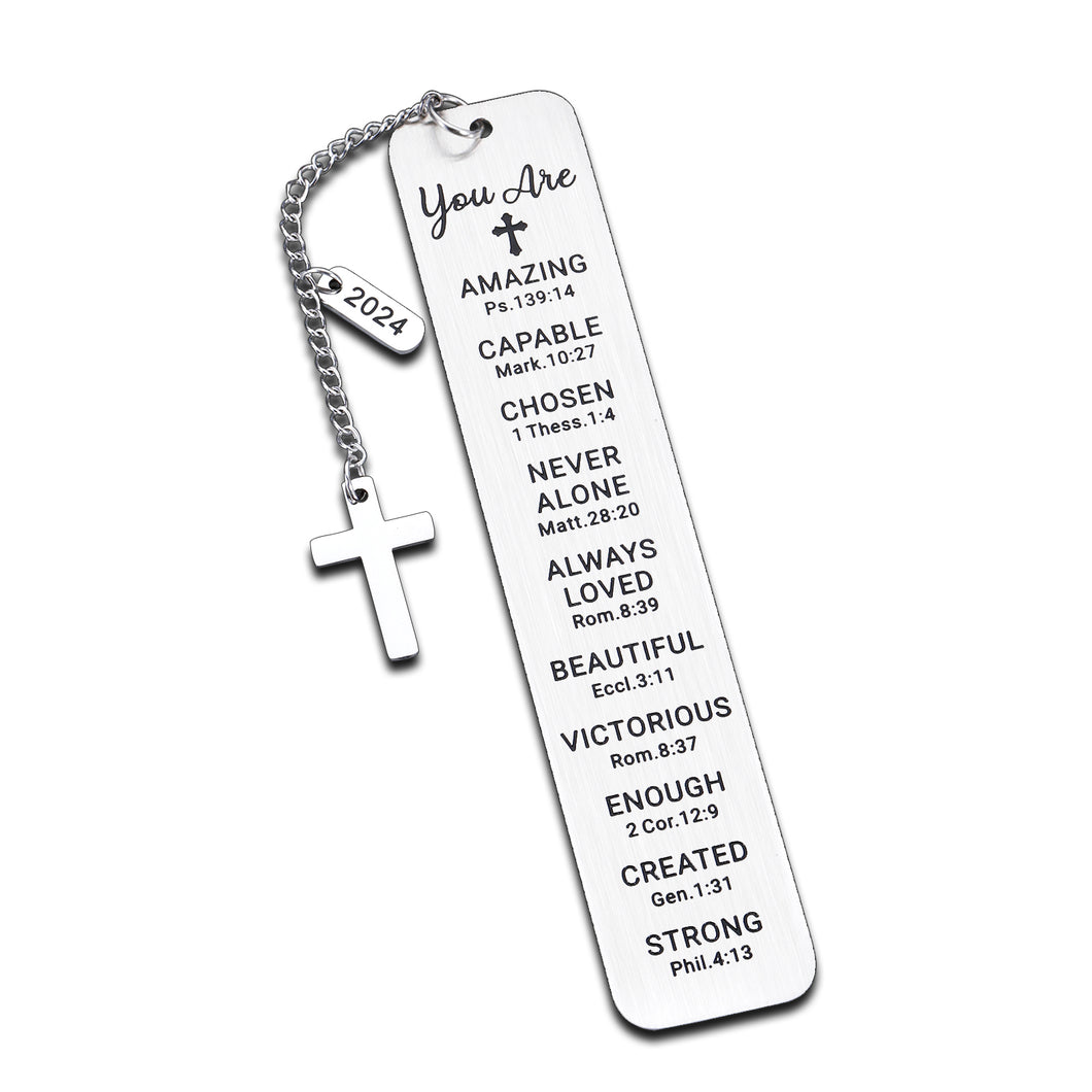Religious Christian Gifts Bookmark for Women Girls Baptism Gifts for Teen Girls Teenage Graduation Birthday Gifts for Her First Communion Gift for Girls Stocking Stuffers for Teens Girls Boy Christmas