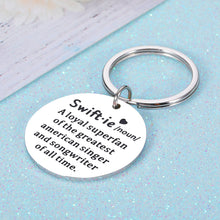 Load image into Gallery viewer, Swift Fan Gift for Swift Fans Women Men Him Her Merchandise Pop Music Lover Keychain Gift for Woman Men Stuff Swift Car Accessories Swift Lover Gift Christmas Birthday 1989 Music Lovers Gifts for Fans
