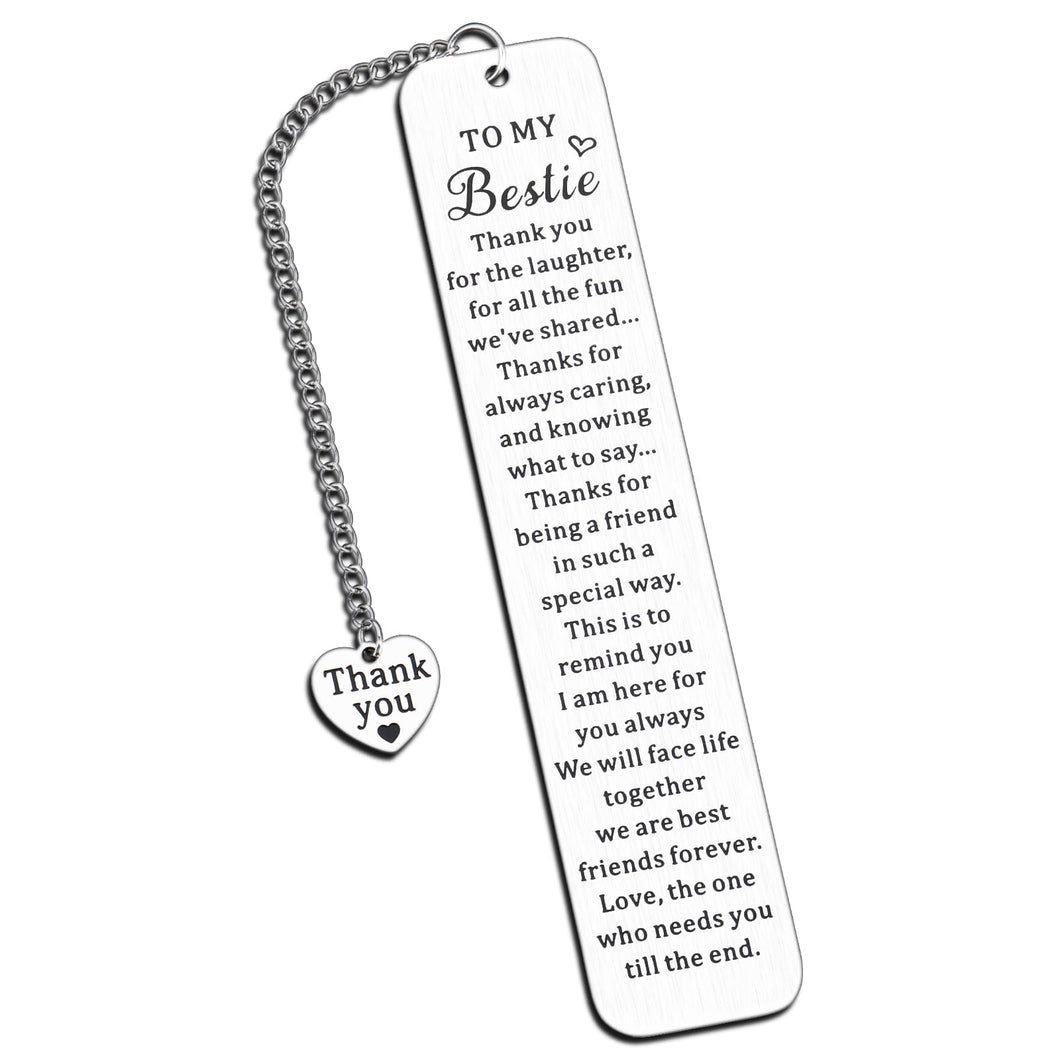 Friend Gifts Bookmark for Friends Besties Girls Friendship Gifts for Women Friends Stocking Stuffers Birthday Christmas Valentines Gifts for Women Men BFF Sentimental Appreciation Gift for Friends