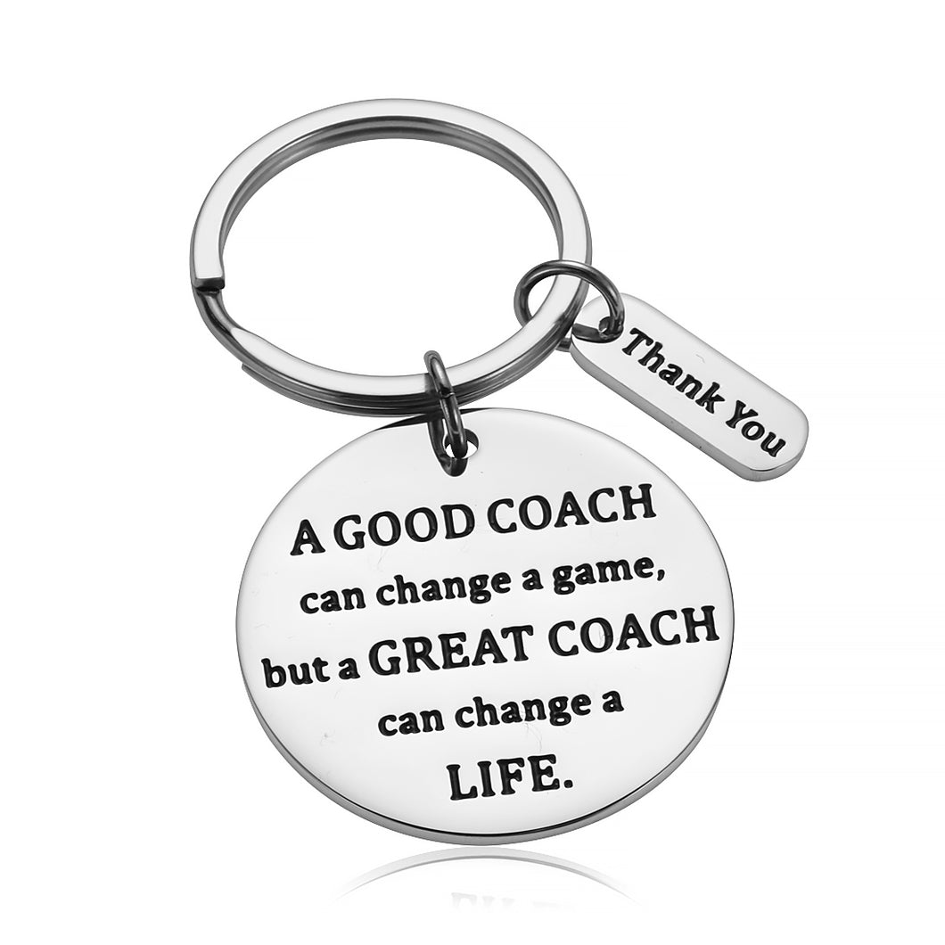 Coach Thank You Gifts Keychain for Men Women FootBall Soccer Basketball Coach