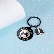 Load image into Gallery viewer, New Dad Gift Keychain for Men Him Daddy to Be Gifts for Husband from Wife New Father Gift Baby Announcement Pregnancy Keyring for Soon to Be Dad First Time Dad Birthday Christmas Valentines Day
