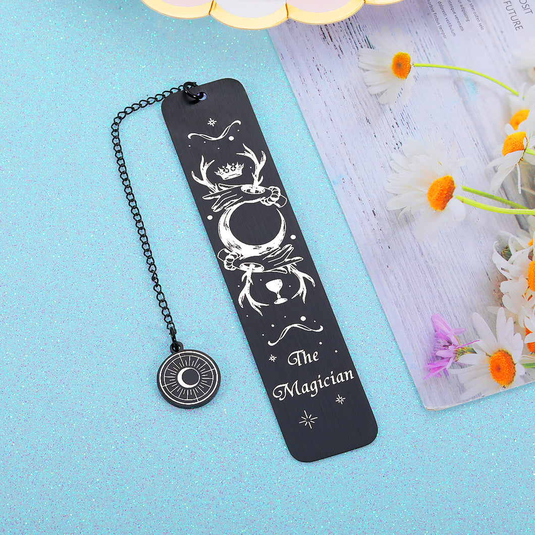 Tarot Bookmark for Booklover Women Men Gift Friend Christmas Gift for Bookworm Son Magician Bookmark for Astrology Lovers Tarot Lover Unique Gift for Girl Daughter Husband Wife Birthday Book Club Gift