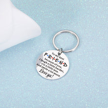 Load image into Gallery viewer, Best Friend Keychain Gifts Friend Appreciation Gifts for Women Birthday Christmas Gifts for Soul Sister Teen Girls Friendship Present Idea for Bestie BFF Coworker Roommate
