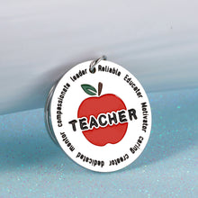 Load image into Gallery viewer, Teacher Appreciation Keychain Gifts for Coach from Students 2022 Teacher Gift for Mentor Tutor Leader Teacher&#39;s Day Graduation Christmas Birthday Keychain for PE Pre-school Teachers Medical Professors
