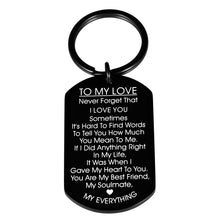 Load image into Gallery viewer, Valentines Gifts to My Love Cute Keychain for Husband Wife Him Her Birthday Anniversary Christmas Gift for Boyfriend Girlfriend Fiancé Fiancée Bride Groom Wedding Gifts for Women Men
