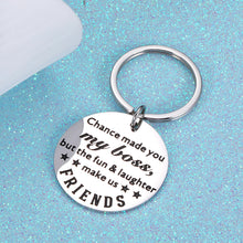 Load image into Gallery viewer, Boss Appreciation Gift Leader Retirement Birthday Keychain Gift for Mentor Manager Thank You Gifts Colleague Leaving Going Away Farewell Present Christmas Keyring Gift for Women Men Him Her
