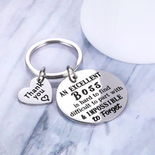 Load image into Gallery viewer, Boss Gifts Keychain for Christmas Men Women Appreciation Coworker Leader Mentor Coach Supervisor Retirement Manager Nurse Thank You Leaving Going Away Gifts Stocking Stuffer
