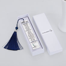 Load image into Gallery viewer, Inspirational Bookmark for Son from Mom Dad Graduation Birthday Christmas Encouragement Bookmarks with Tassel Stocking Stuffer Gifts
